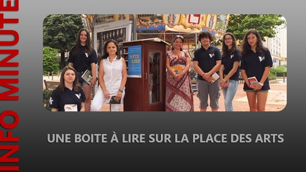 Une "Boite à lire" sur la Place des arts