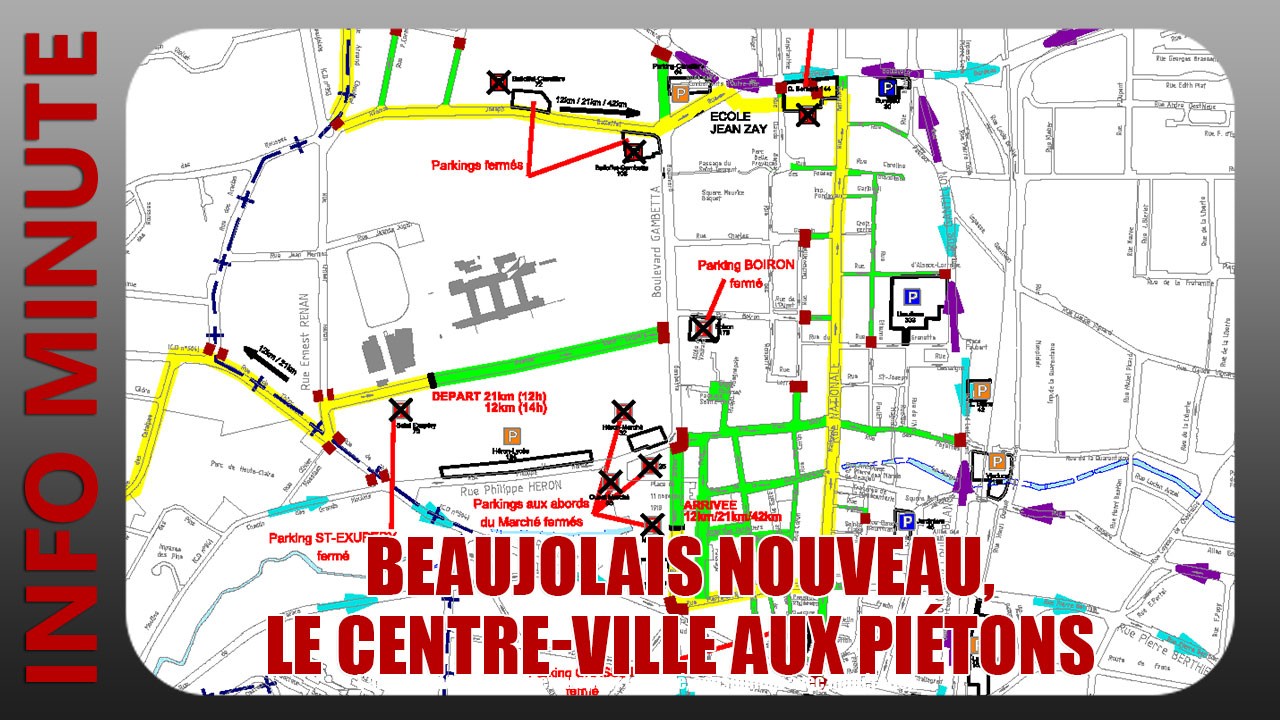 Beaujolais nouveau, le centre-ville aux piétons