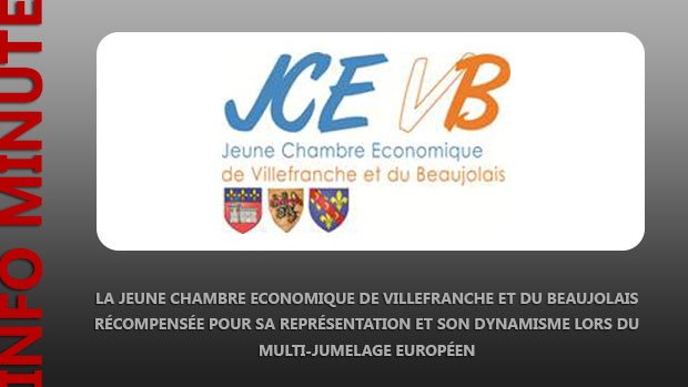 La Jeune Chambre Economique de Villefranche et du Beaujolais Récompensée