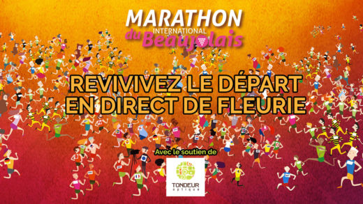 Départ du Marathon du Beaujolais 2018 Facebook Live