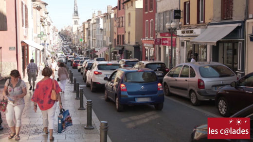 Les commerçants Les Calades au centre ville de Villefranche