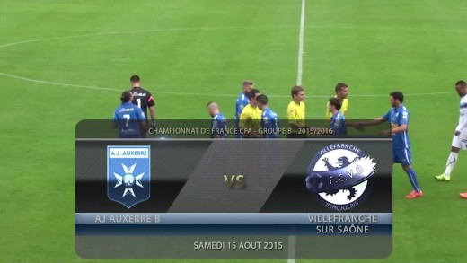 Foot - AJ Auxerre B / FCVB Villefranche - 15/08/2015