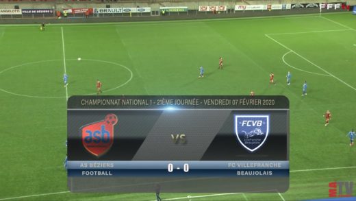 Foot - AS Béziers vs Villefranche 07/02/2020