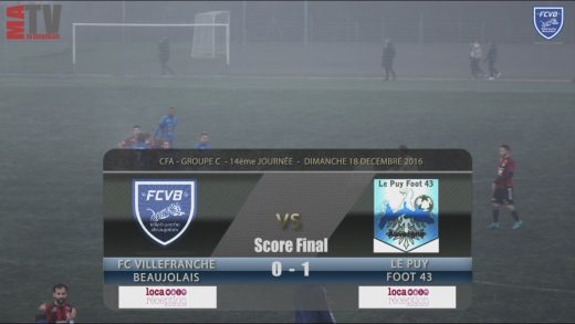 Foot – FCVB – Le Puy Foot 43 – 18/12/2016