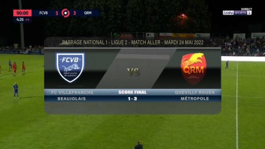 Foot - FCVB vs Quevilly Rouen Métropole 24/05/2022