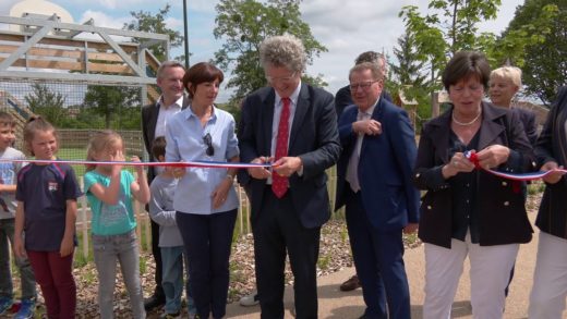 Gleizé - Inauguration de l'aire d'accueil et de loisirs de Chervinges