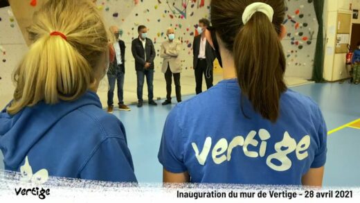 Inauguration du nouveau mur d'escalade à Gleizé