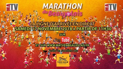 Marathon du Beaujolais 2018 - Ligne d'arrivée en Direct Live