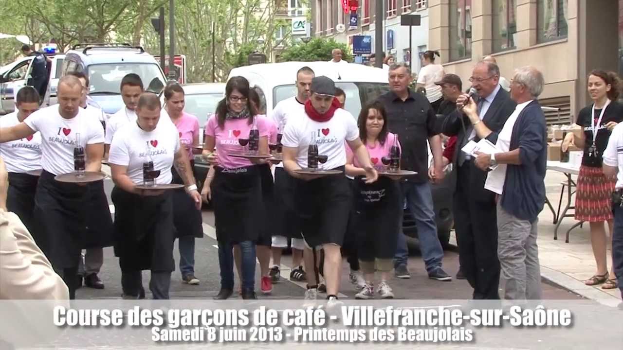 Course des garçons de cafés à Villefranche-sur-Saône le 8 juin 2013