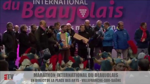 Podium du Marathon du Beaujolais 2015