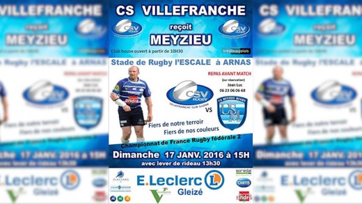 Rugby – CSV / ES Meyzieu – 17 01 2016